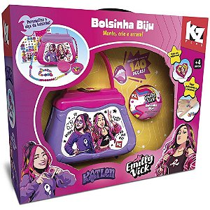 Bolsinha Bijuteria com Miçangas EMILLY VICK e Katlen 140 Peças