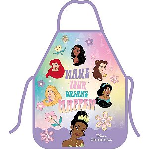 Avental Escolar Infantil Princesas em Peva 385X485MM