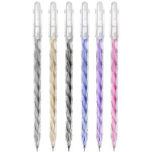 Caneta GEL TRIS SPIN 0.6MM 6 Cores (display com 24)