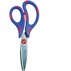 Tesoura Escolar TRIS COMFY 14,5CM com Cabo Emborrachado (display 18 Unidades)