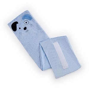 Faixa Abdominal Térmica para Bebê com ERVAS Naturais 10X55CM Cacho Azul