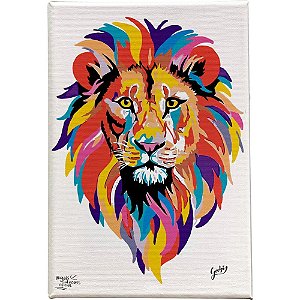 Quadro Canvas Leao Juda 40X50CM