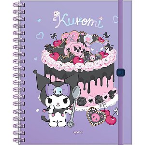 Caderno Kuromi Neo 01X1 Capa Dura 80 Folhas Jandaia