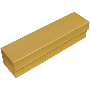 Embalagem para Garrafa Rígida Dobrável Dourada 33X8,5X8,5CM