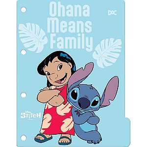 Divisoria Fichario Plastica STITCH UNIV 48F+DIV+ADESIVOS