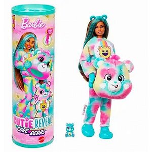 Boneca Barbie Reveal Cutie Série Care Bears URSO Brilhante com Surpresas