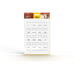 Etiqueta Adesiva Temperos 40X30MM 2 Folhas com 16 Unidades