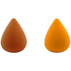 Borracha Decorada TRIS Coxinha 2 Cores Pote com 24 Unidades