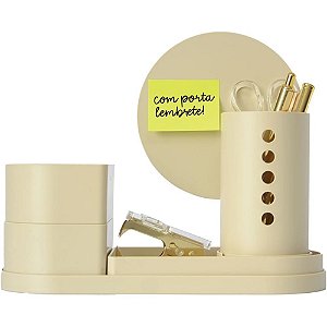 Acessório para Mesa Organizador Collage Areia 5 Peças KIT
