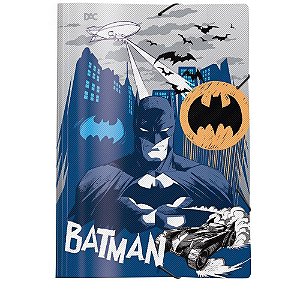 Pasta ABA Elástica Plástica Batman sem Lombo Pacote com 10