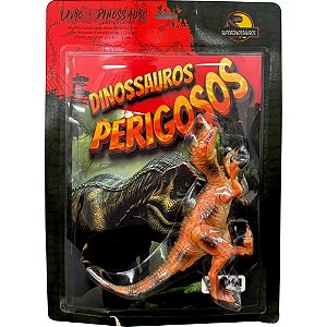 Livro Brinquedo Ilustrado Dinossauros Perigosos