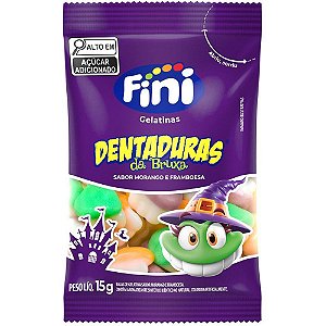 Doce Dentaduras da Bruxa 15G Display com 12 Unidades