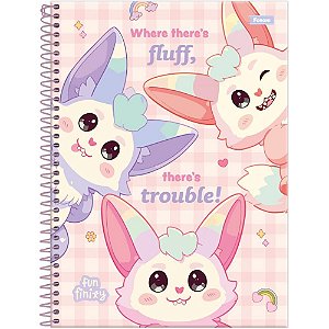 Caderno 01X1 Capa Dura Funfinity 80 Folhas (pacote com 4)