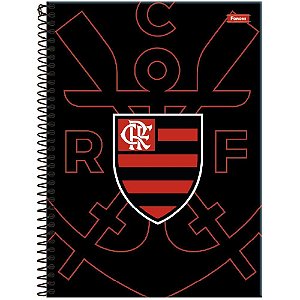 Caderno 01X1 Capa Dura Flamengo FIT 80 Folhas (pacote com 4)