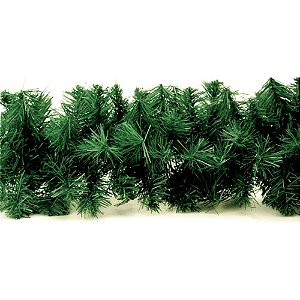 Artigo para Decoração de Natal Festão Aramado Verde 20CM X 2M