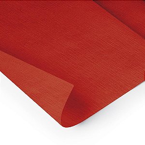 Papel Crepom 48CM X 2,00M Vermelho (pacote com 10 Unidades)