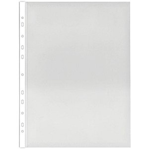 Envelope Plástico A4 11 Furos Médio 0,15MM Pacote com 10 Unidades