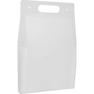 Pasta Sanfonada Plástica A4 12 Divisões Vertical Cristal