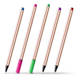 Caneta Esferográfica Microline 0,4MM Sortidas (display com 310 Unidades)