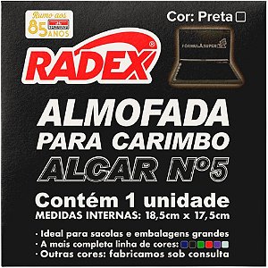 Almofada para Carimbo Nº5 Preta