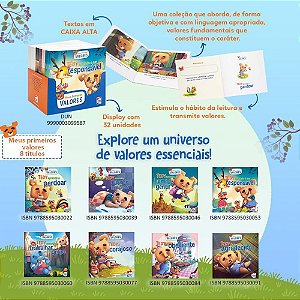 Livro Infantil Ilustrado Meus Primeiros Valores 8TIT. DP.C/32