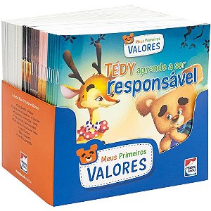 Livro Infantil Ilustrado Meus Primeiros Valores 8 Títulos Display com 32 Unidades