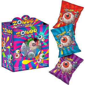 Doce Zoiudo Goma de Mascar Sortido Display com 24 Unidades