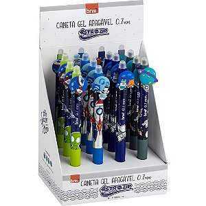Caneta GEL Divert GEL ASTROZ Apagável 0.7MM (S) BRW Caixa com 12 Unidades