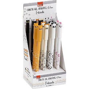 Caneta GEL Divert GEL Friends Apagável 0.7MM (display com 12 Unidades)