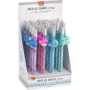 Caneta GEL Divert GEL Sea Animals Apagável 0.7MM (display com 12 Unidades)