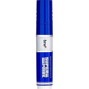 Pincel Marcador Permanente Supermark Azul CX.C/12