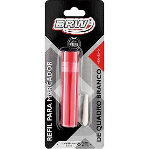 Tinta Marcador Quadro Branco Refil 5,5ML Vermelho CX.C/12