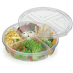 Pote Plástico Premier C/4 Divisorias 1,1L