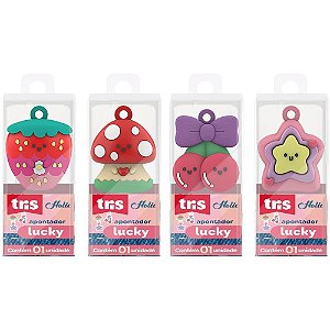 Apontador sem Depósito TRIS LUCKY 4 Modelos Display com 12