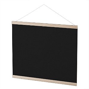 Quadro Aviso Moldura Madeira Mural Negro 47X37CM Pacote com 05