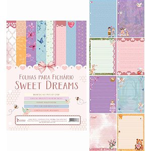 Bloco Papel de Carta Sweet Dreams 75G 200X275MM Pacote com 04