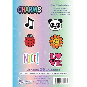 Charms Feminino MOD.2 P/CADERNO Sortido Blister com 06