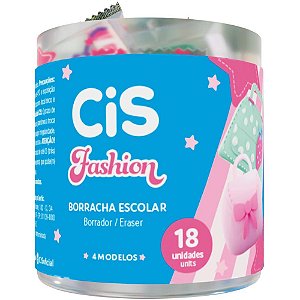 Borracha Decorada CIS Fashion 4 Modelos Sortidos Display com 18