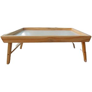 Bandeja Plástica Madeira Cafe da Manha