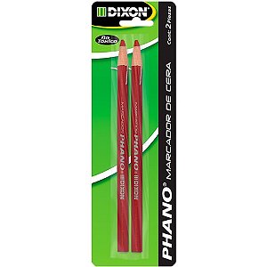 Lápis Dermatográfico Phano Lápis de Cera Vermelho Blister com 02