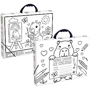 Maleta Plástica com ALÇA Capivara A4 BE CAPPY I P/COLOR