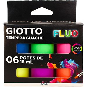 Tinta Guache 015ML Giotto 6 Cores Neon