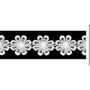 Aviamento Renda Guipir 13.7M. 25MM BRANC Rolo