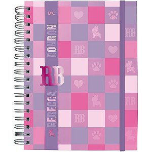 Caderno 01X1 Capa Dura Rebecca Bonbon SMART C/ELÁSTIC