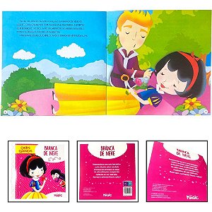 Livro Infantil Ilustrado Branca de Neve 12PGS 20X20CM