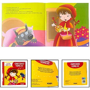 Livro Infantil Ilustrado Chapeuzinho Vermelho 12PGS