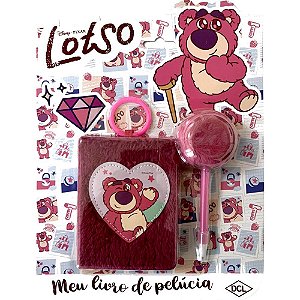 Livro Brinquedo Ilustrado Lotso Livro de Pelúcia