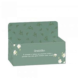 Cachepot Paper Decorado Daisy Retangular 24X15X10CM Pacote com 05