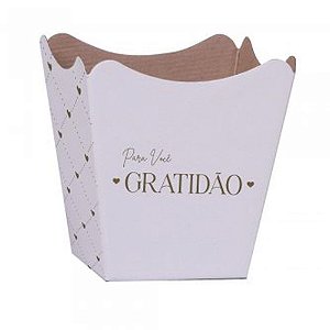 Cachepot Paper Decorado Pote 15 Essência BC 16X17X11CM Pacote com 10