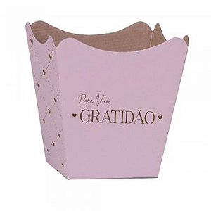Cachepot Paper Decorado Pote 15 Essência Rosa Quartz 1 Pacote com 10